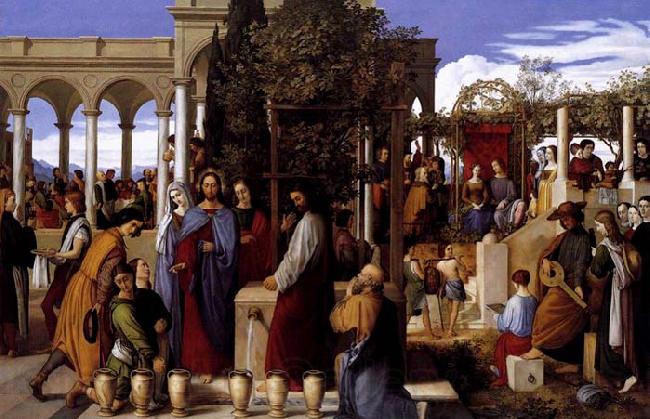 Julius Schnorr von Carolsfeld The Wedding Feast at Cana Spain oil painting art